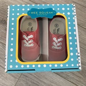 Wee Squeak red tennis shoes size 6